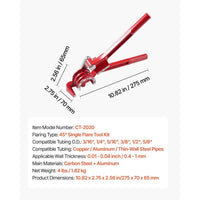Bremsleitungs Reparaturset Bördelgerät Set 3/16” 7,6m Leitung Werkzeug