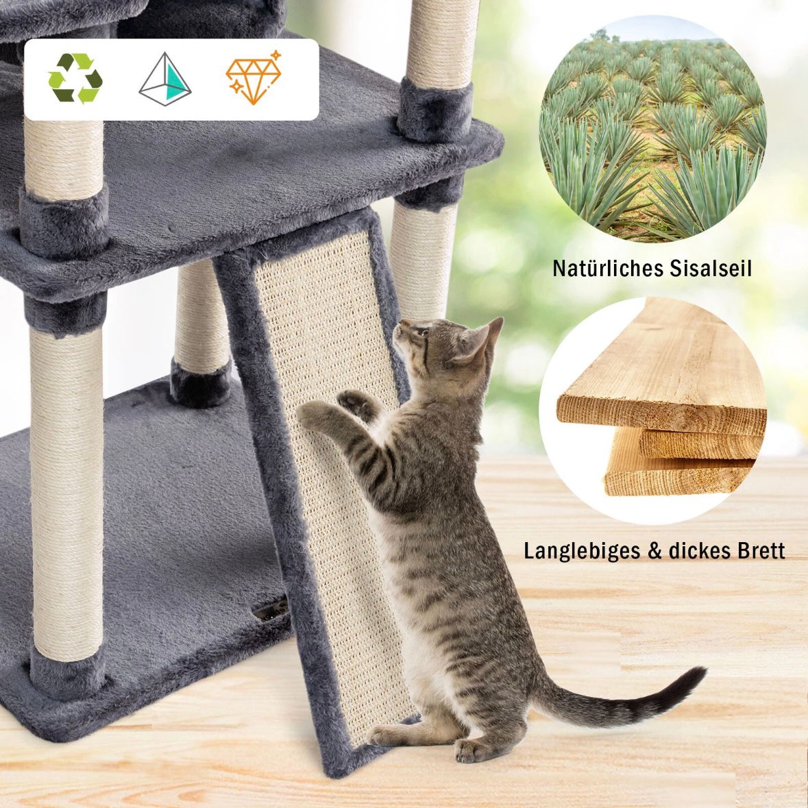 Katzenkratzbaum Kletterbaum Katzenbaum Spielbaum Kratzmöbel