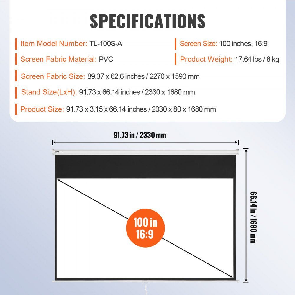 Projektionsleinwand 254cm Leinwand 16:9 Heimkino WM Fußball