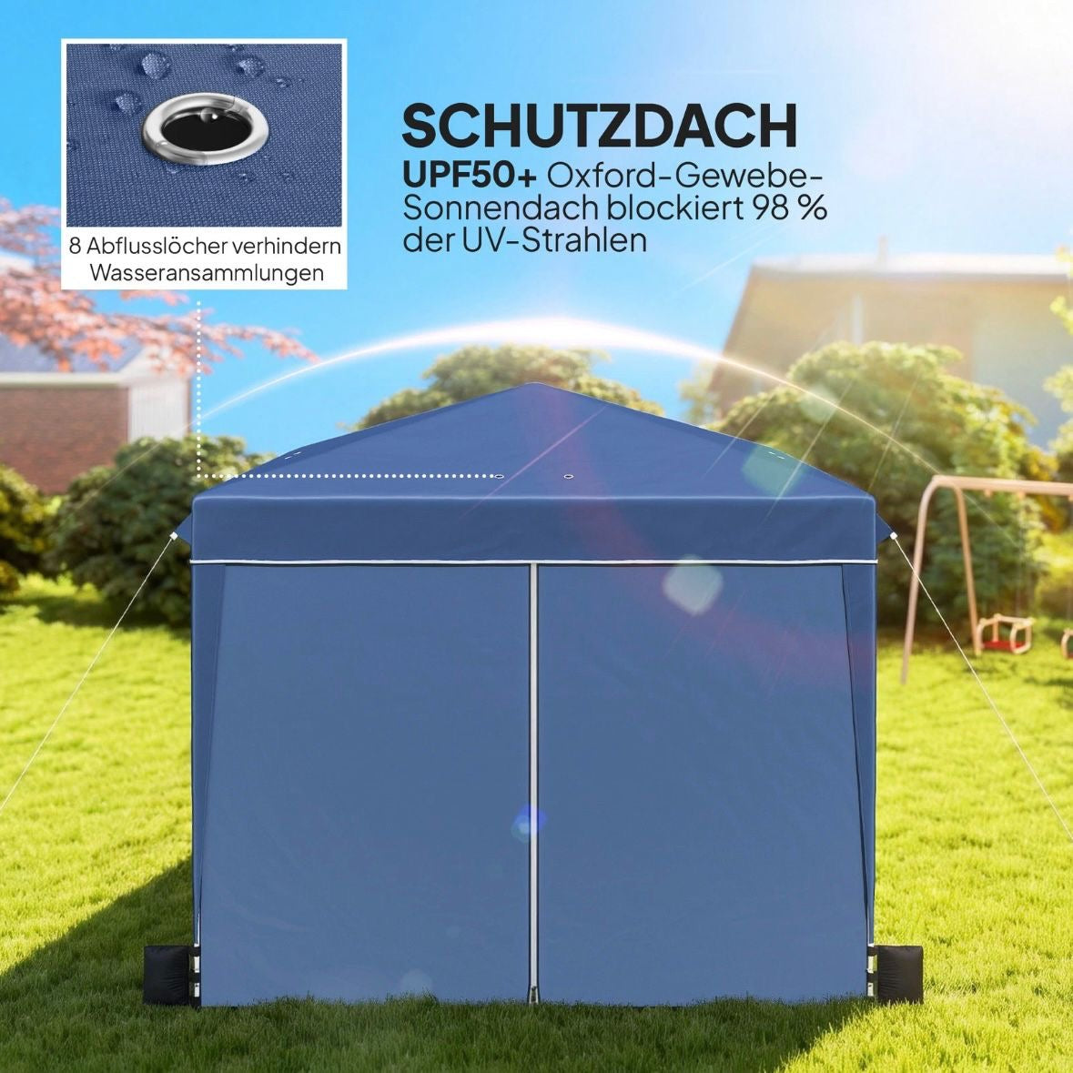 Pavillon 3x3m Pop-up Zelt Faltpavillon Pavillon Überdachung