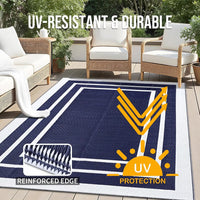 Outdoor Teppich Wetterfest 120x180cm Tragbar