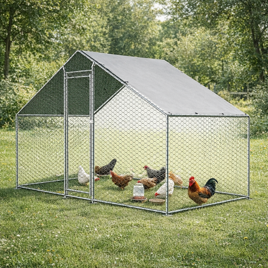 Freilaufgehege 3x1,5m Hühnerstall