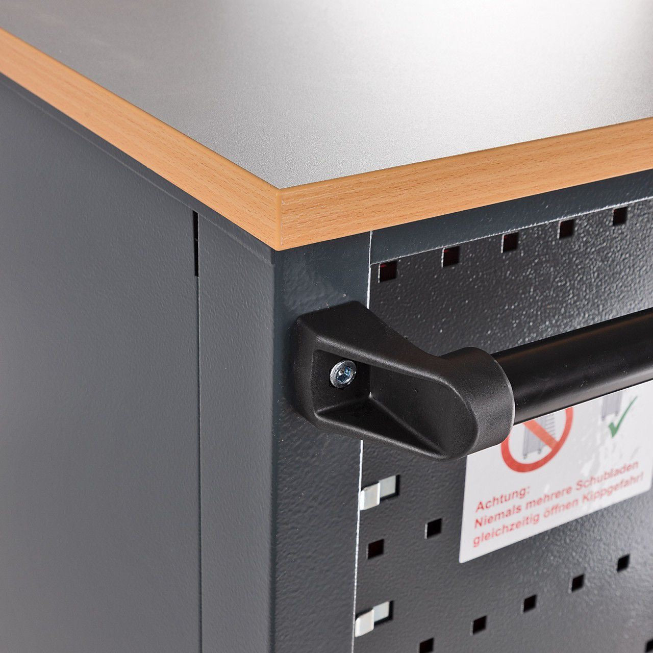 Mobile Werkbank 180cm Werktisch mit Schubladen Werkstatt