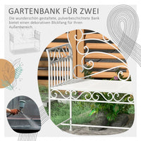 Gartenbank Sitzbank Blumenbank Parkbank Gartenmöbel 2-Sitzer