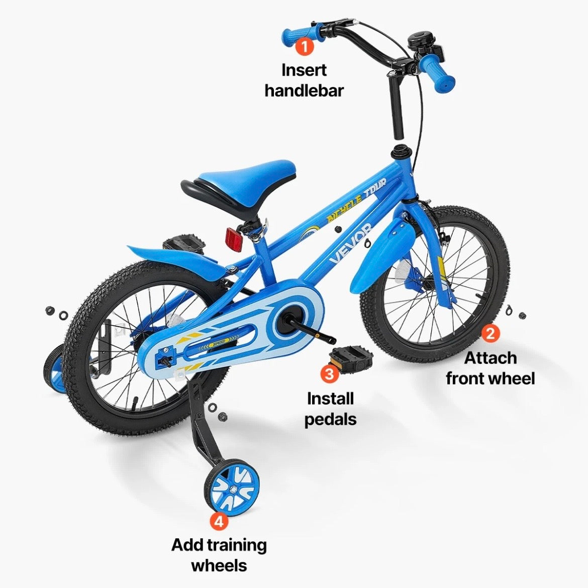 Kinderfahrrad 16 Zoll BMX Fahrrad Kinder