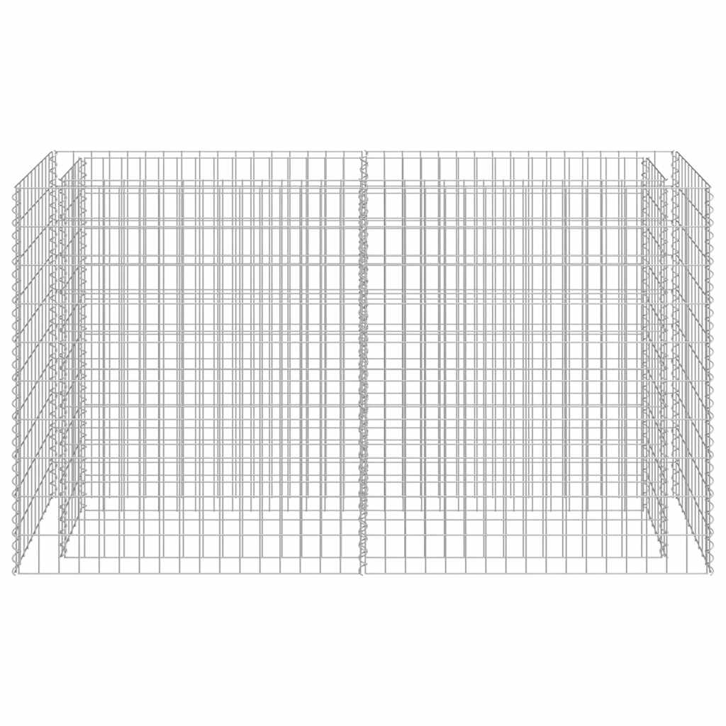 Gabionen Hochbeet Verzinkt 180x50x100cm Pflanzkasten Garten Steinkorb