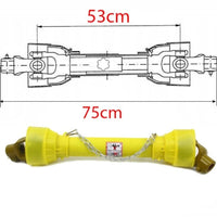 Gelenkwelle 75cm 1 3/8" Freischaft Traktor C-330 C-360 T-25 Zapfwelle PTO
