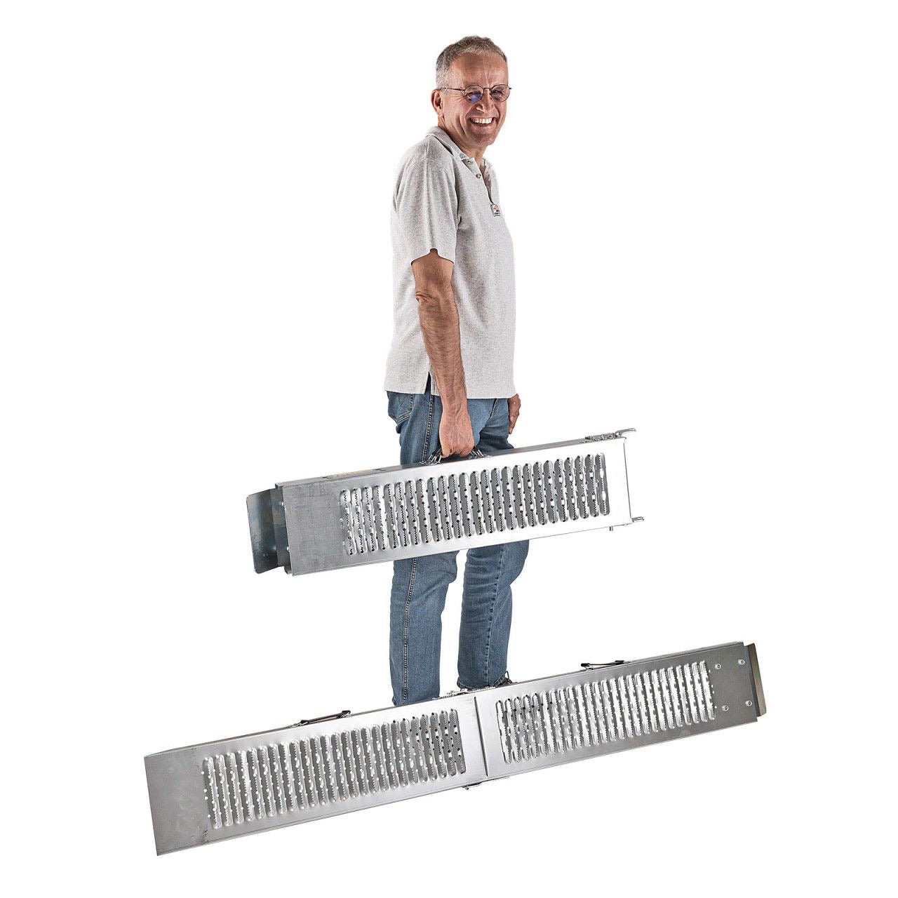2x Auffahrrampe Rampe Laderampe Auffahrschiene 180cm Anhänger