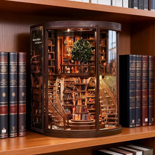 DIY Book Nook Miniatur Bibliothek LED Beleuchtung Dekoration