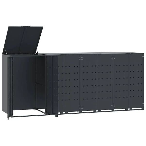 Mülltonnenbox 4x Mülltonnen Tonnen Müllboxen Tonnenbox