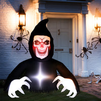 Halloween Aufblasbare Dekoration Sensenmann LED-Leuchten Gebläse 180cm