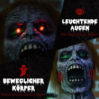 Hallowee Animatronic Kettensägenmörder Motorsägensound Schaltautomatik Deko