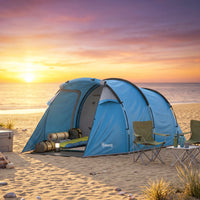 Tunnelzelt 2-3 Personen Campingzelt 426x206x154cm Wasserdicht