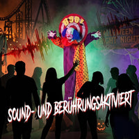 Clown Animatronic Halloween 167cm Dekoration Bewegungsmelder