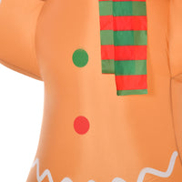 Selbstaufblasender Lebkuchenmann 240cm LED Beleuchtung Gebläse Weihnachten