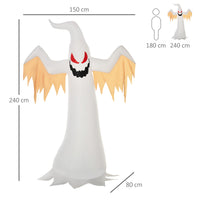 Halloween Aufblasbares Gespenst 240cm LED Beleuchtung Gartendeko