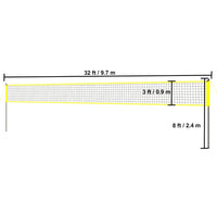 Volleyballset Netz Tragbar Volleyballnetz Outdoor