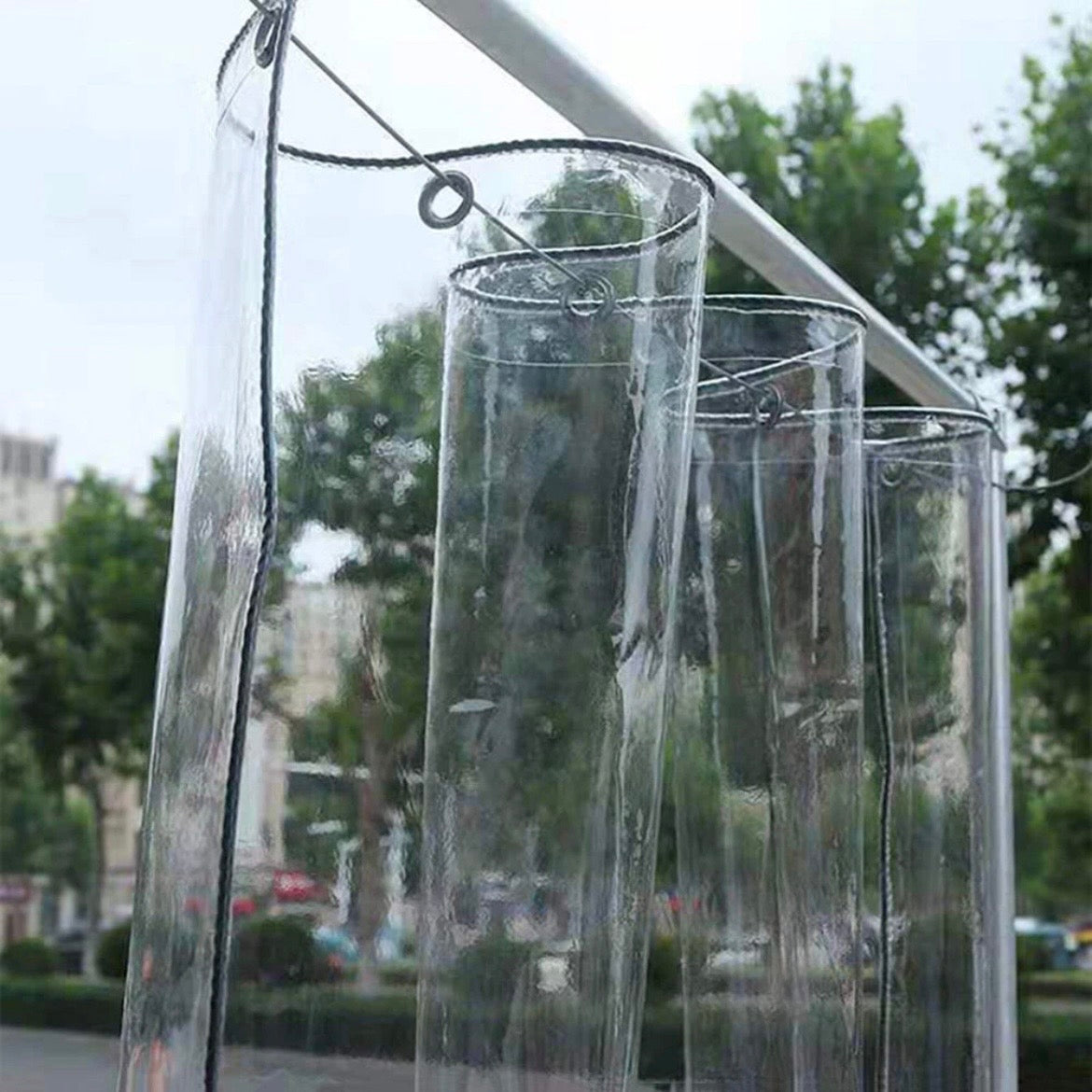 Wasserdichte Transparente Plane 3x4m Schutzplane Folie Klare