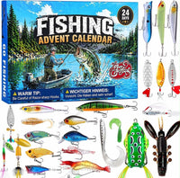 Adventskalender Angeln 24 Köder Weihnachtskalender Fischer Angelköder