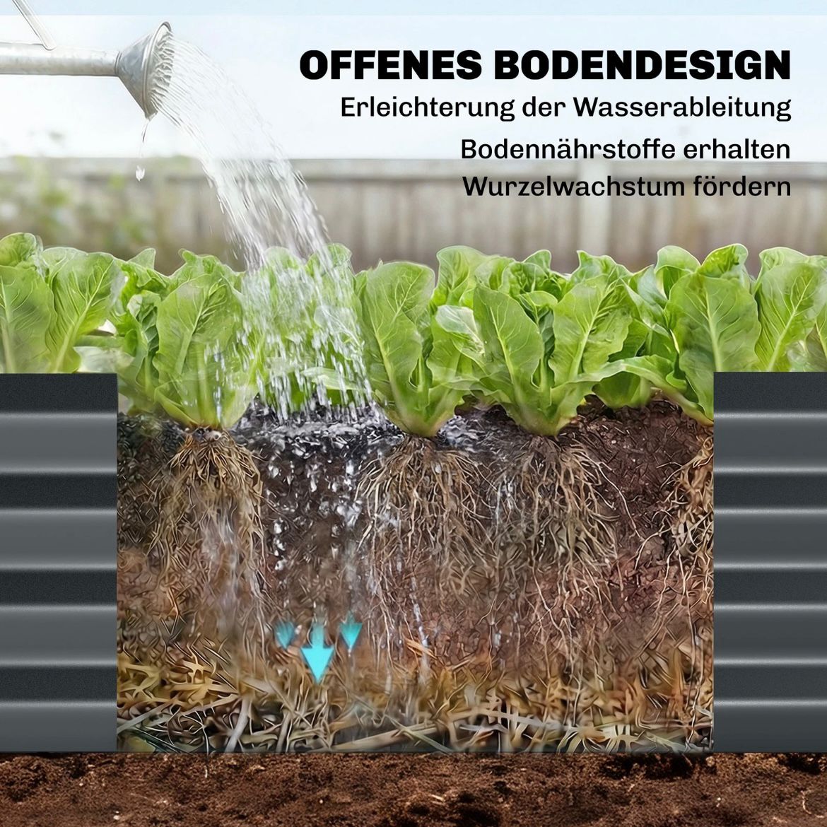 Hochbeet Rankgitter Pflanzkasten Handschuhe Gartenpflege Pflanzenbeet