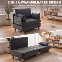 Schlafsessel 2in1 Bettfunktion Schlafsofa Gästebett Sessel Bett
