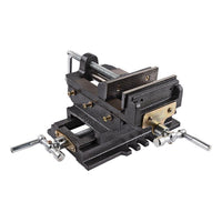 Maschinenschraubstock 125mm 2-Achsen Kreuztisch Schraubstock Schrauben
