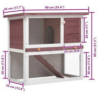 Kaninchenstall Hasenstall Kleintierstall Holz Freigehege Outdoor Stall