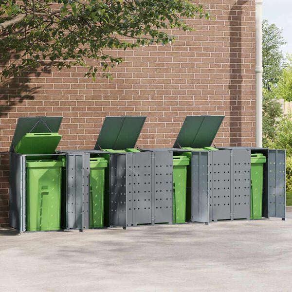 Mülltonnenbox 6x Mülltonnen Tonnen Müllboxen Tonnenbox