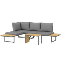 Gartenmöbel Set 6 Personen Gartenlounge Eckbank Möbel