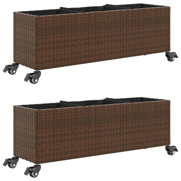 2x Pflanzkübel Beweglich Gartenkübel Kübel