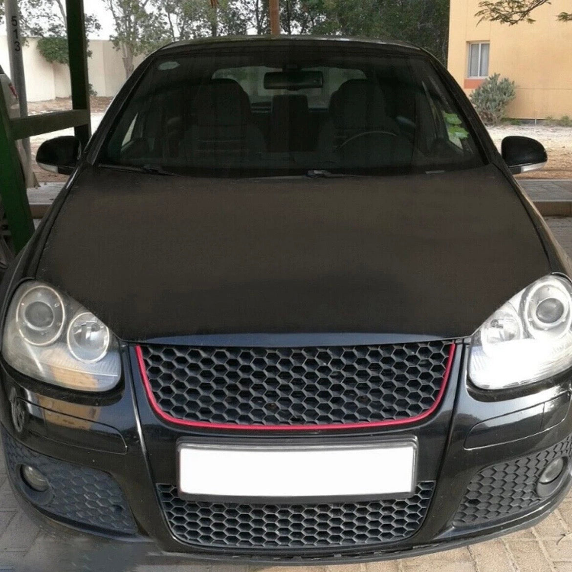 Vorne Zentral Kühlergrill Gitter Für VW GOLF Mk5 ESTATE GTI Jetta 06-09 Schwarz