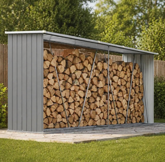 Brennholzlager Holzlager Kaminholzregal 330×84×152cm