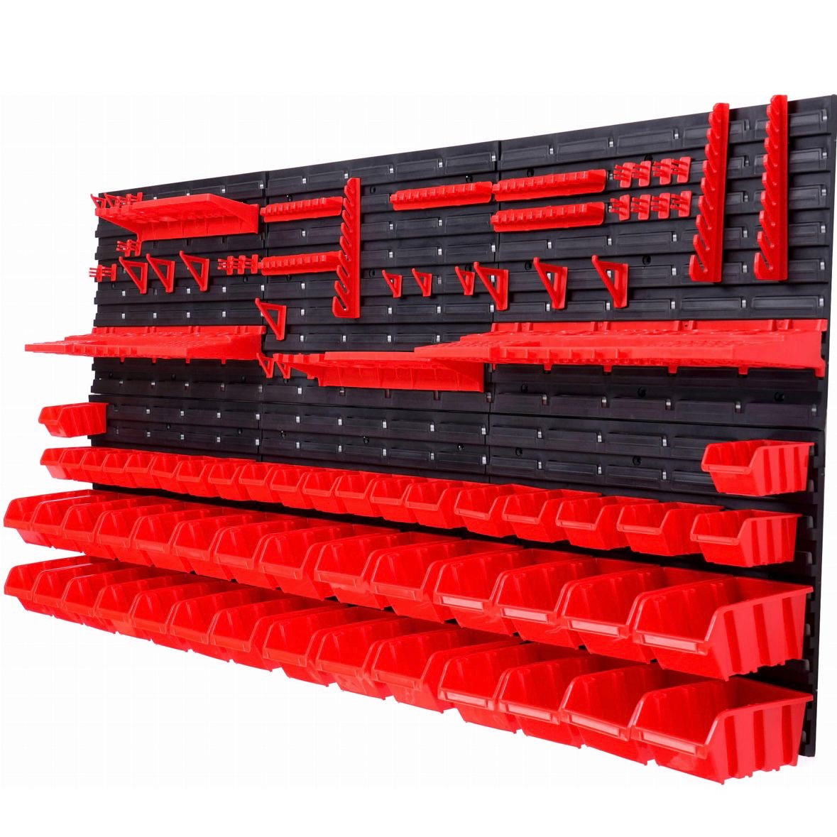 Werkzeugwand 170x78cm 50 Boxen Lochwand Werkzeug