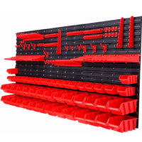 Werkzeugwand 170x78cm 50 Boxen Lochwand Werkzeug