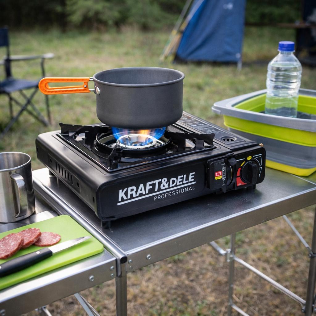 Gaskocher 2200W Gasgrill Campinggrill Campingküche Grill