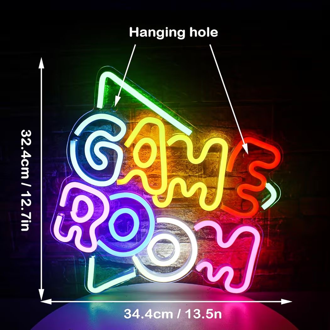 LED Neon Schild Game Room Neonlicht USB