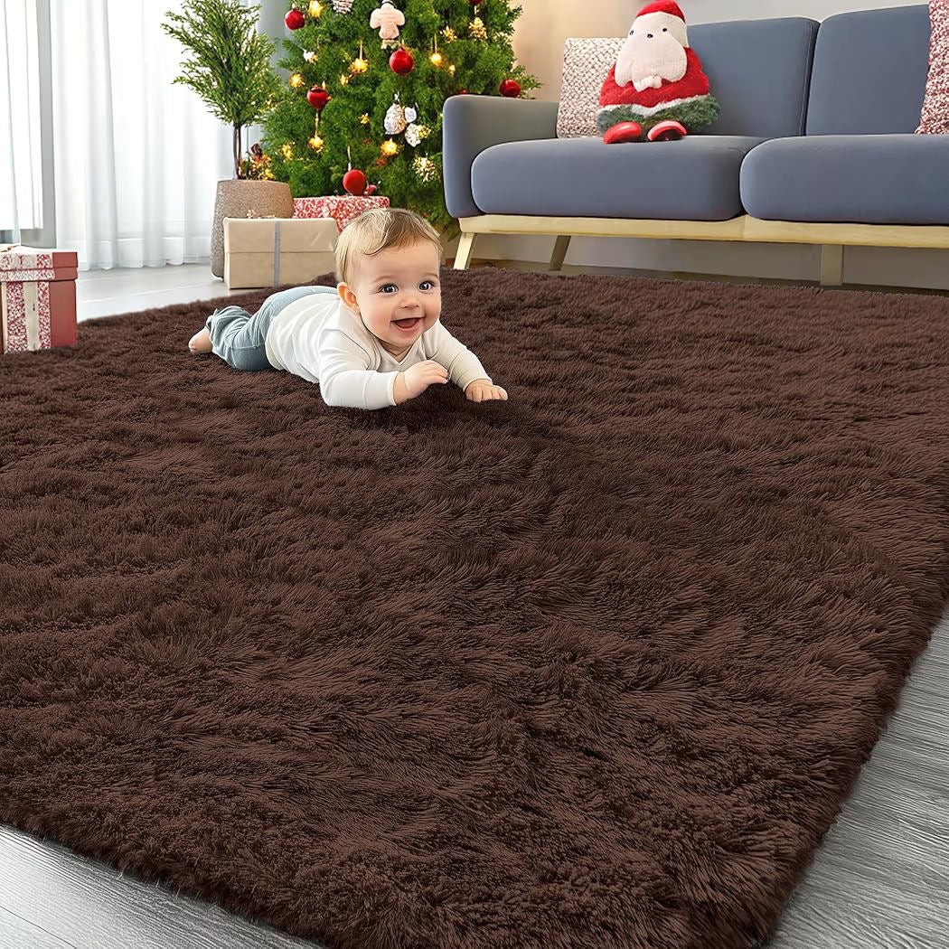 Teppich 160x220cm Hochflor weich rutschfest