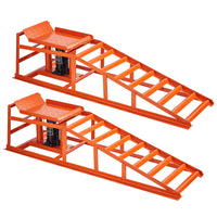 2x Hydraulische Autorampen Servicerampen Autoreparatur 27-36cm Stahl