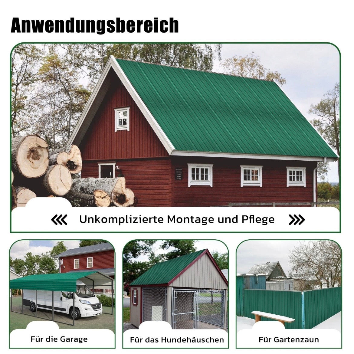 22x Profilblech Metall Dachblech  Platten Stahlblech