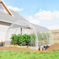 Gewächshaus ca. 4x3x2m Foliengewächshaus Reißverschlusstür Garten