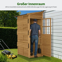 Gartenschrank Gartenhaus Schrank Garten Begehbar 120×86×201cm