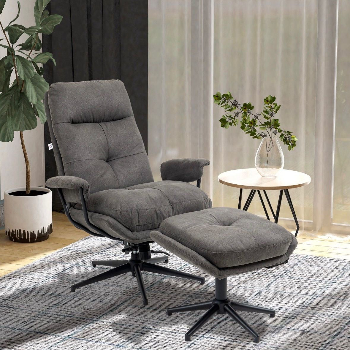 Relaxsessel Hocker Drehbarer Fuß