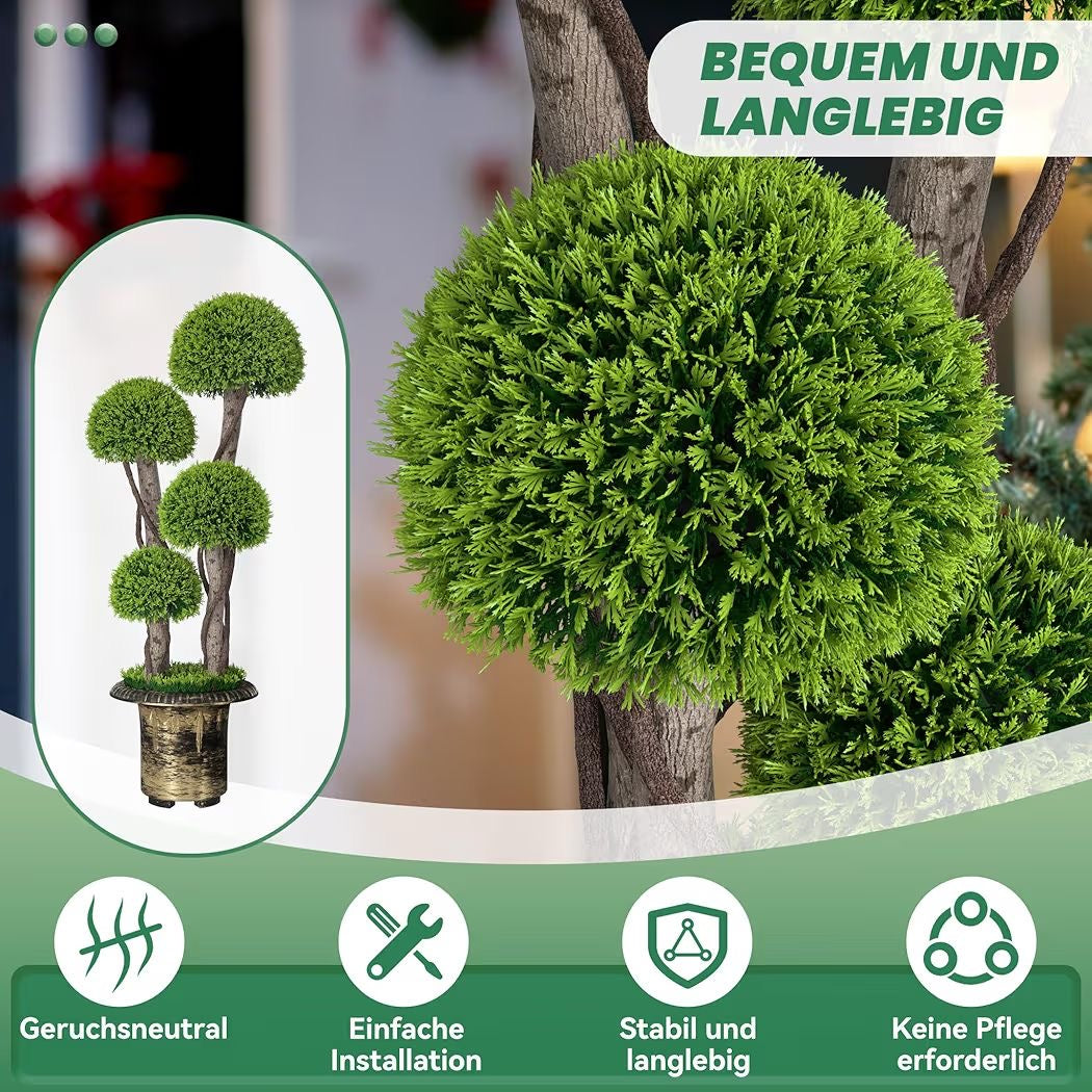 Künstlicher Pilzbaum Kunstpflanze 90cm Pflanze Dekoration Kunst