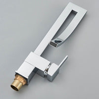 Waschtischarmatur Mischbatterie Wasserfall Wasserhahn Bad Einhebel Chrom