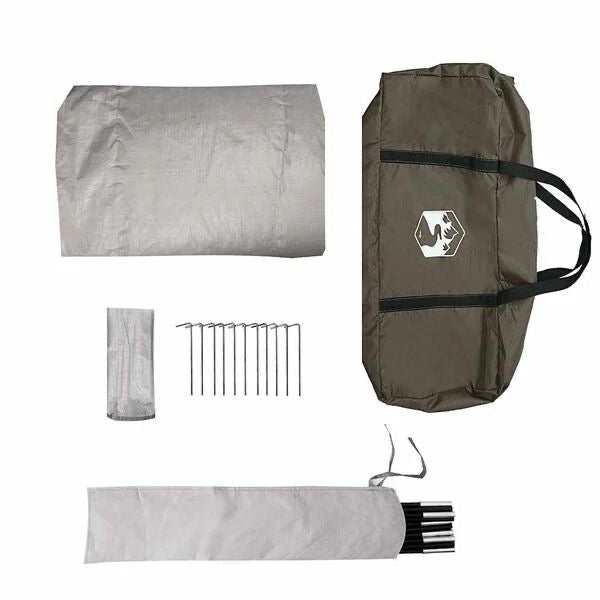 5 Personen Angelzelt Outdoor Zelt Camping Grau
