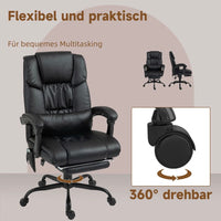 Vinsetto Bürostuhl Ergonomisch Massagefunktion Fußstütze Sessel