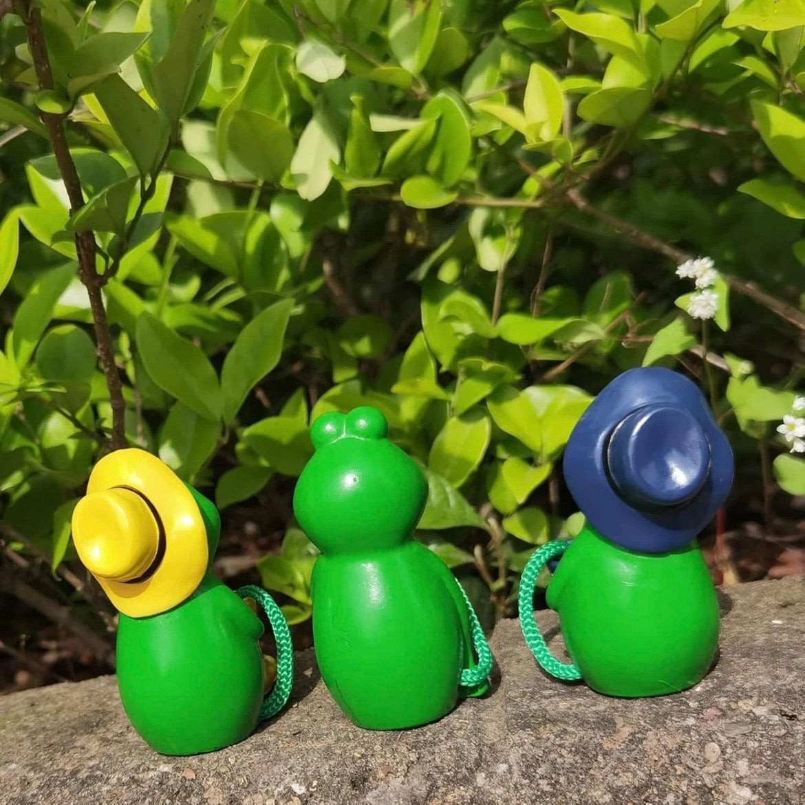3x Frosch Figuren Garten Deko Frösche Miniteich Deko Set Gartendeko
