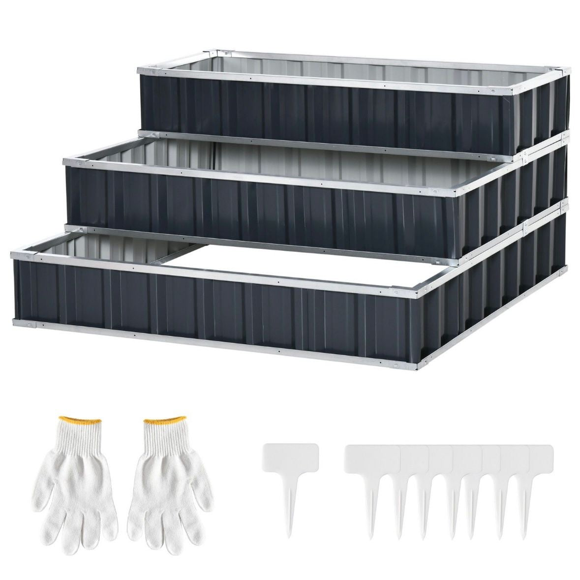 Hochbeet Stahl 3 stufige Gartenbeet