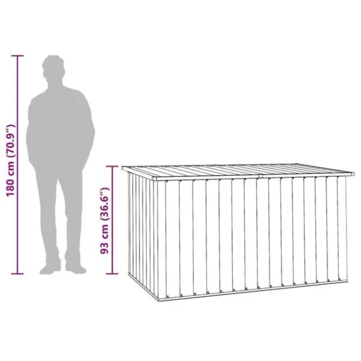 Gartenbox Garten Auflagenbox  Kissenbox 171×99×93cm