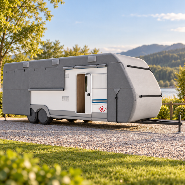 Wohnwagen Schutzhülle 550-610cm Wohnwagenabdeckung Abdeckung Schutz Wetterfest